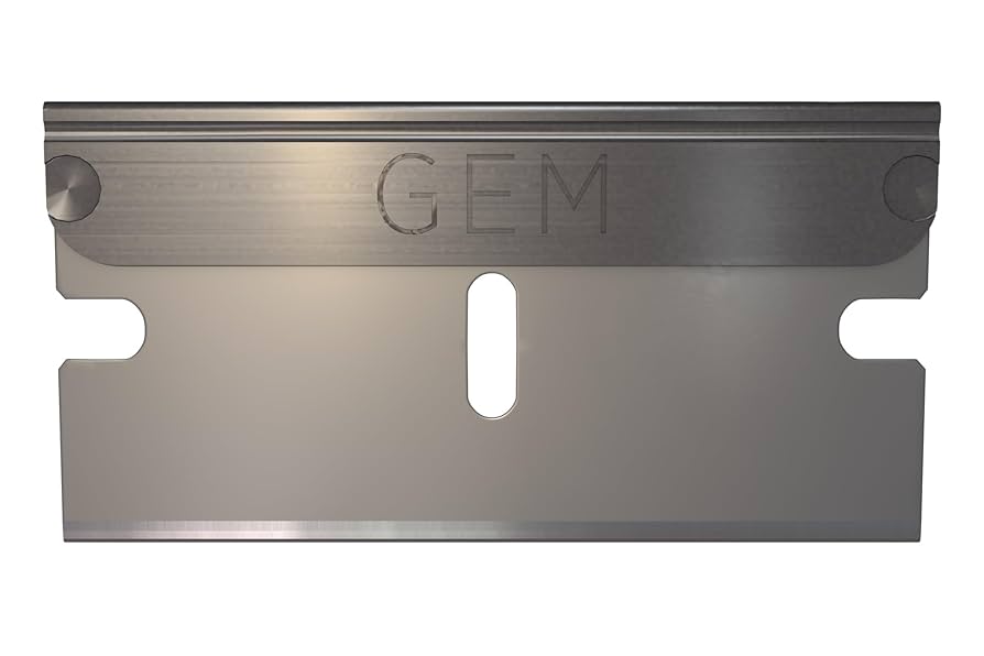 GEM Single Edge Triple Facet Cut Safety Blades 100 Pack